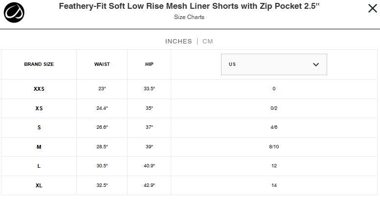Feathery-Fit Soft Low Rise Mesh Liner Shorts with Zip Pocket 3''