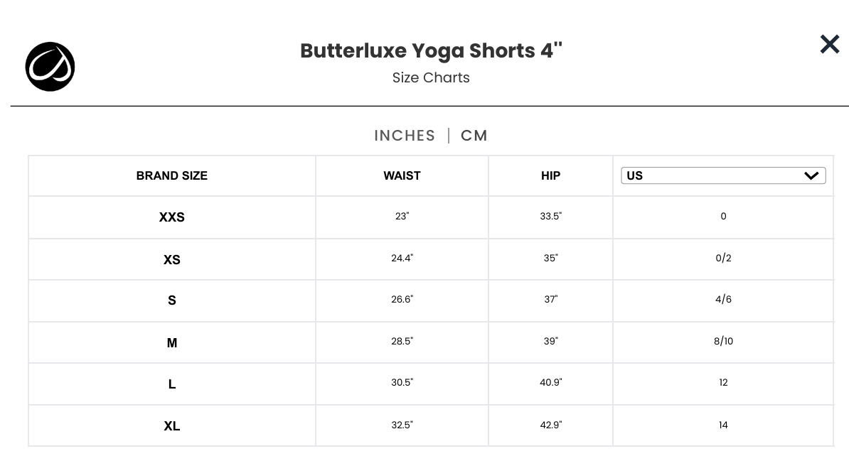 CRZ YOGA-Butterluxe Yoga Shorts 4"