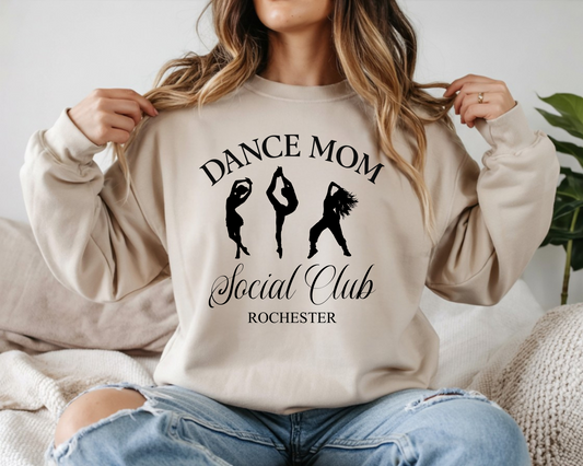 Dance Mom Social Club-crewneck sweatshirt